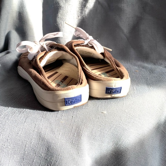 Keds brown with white laced sneaker mules size 8 - Picture 4 of 5